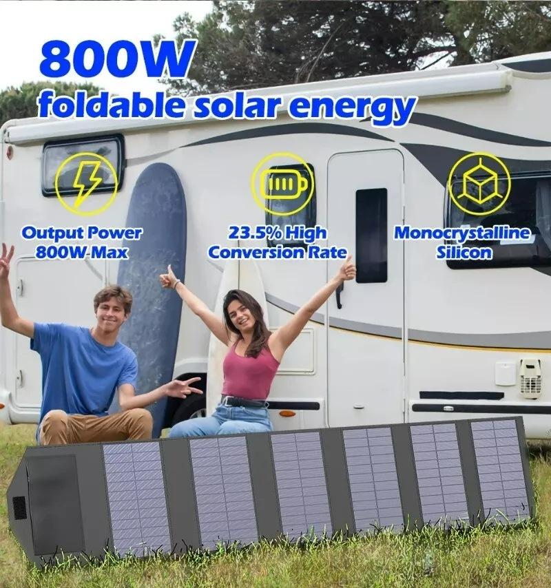 15W Portable Folding Solar Panel for Camping, Outdoor USB Charging