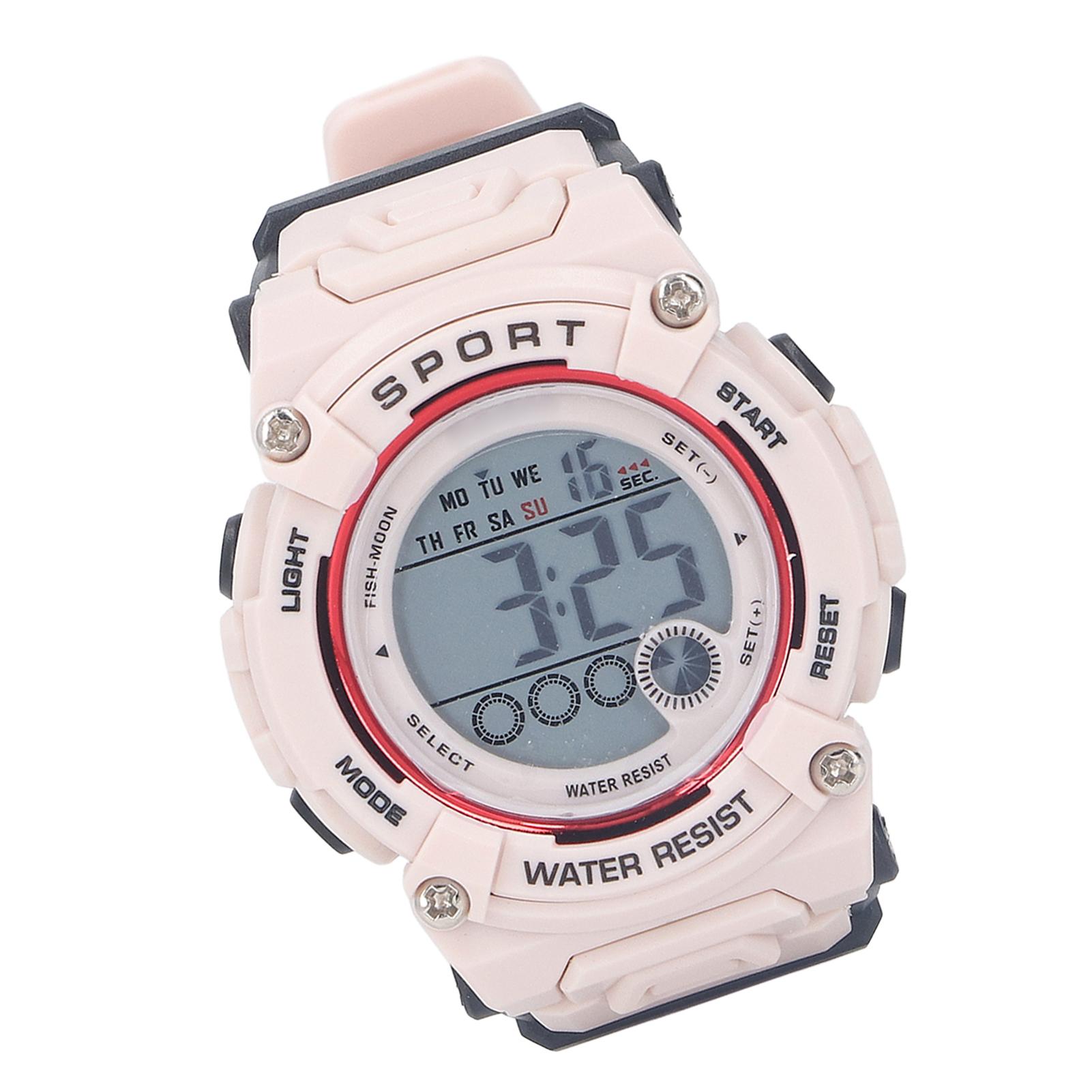 

Цифровой хронограф для детей и студентов, водонепроницаемые спортивные многофункциональные электронные часы Reseda