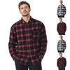Men's Vintage Plaid Long Sleeve Shirt Loose Fit Trendy Fall Casual Top for Everyday Wear