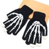 Unisex Pekskärms Halvfingerhandskar - Tunn Modell för Höst- och Vintersporter, Utomhusaktiviteter och Halloween