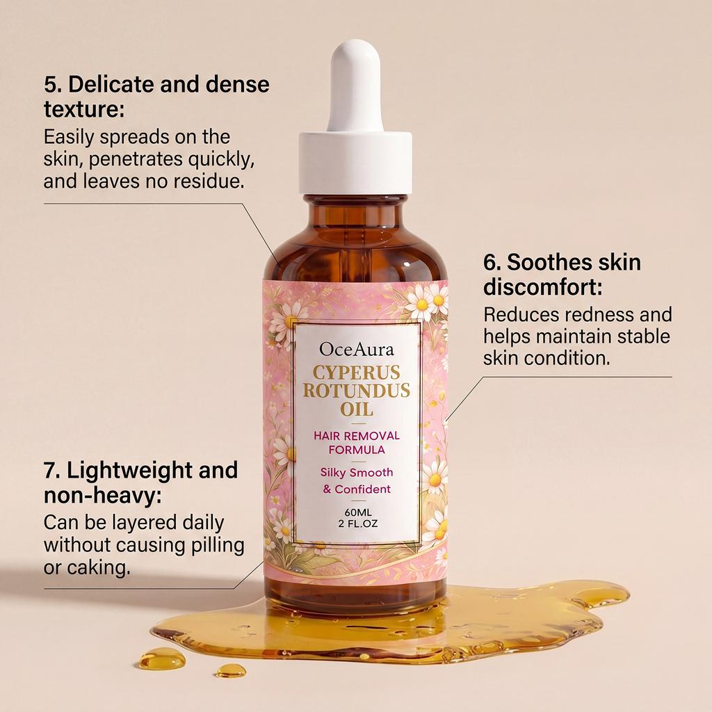 OceAura Cyperus Rotundus Hair Removal Oil – Smooth & Hydrating Skin Oil