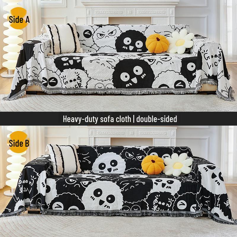 Нескользящий хлопковый чехол на диван Всесезонное диванное одеяло и защита для подушек 90x90cm 1990₽