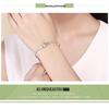 Yinziyun S925 Silver Bracelet for Women - Eternal Love Korean Style, Simple, Fashionable, DIY Basic Design (Model SCB105)