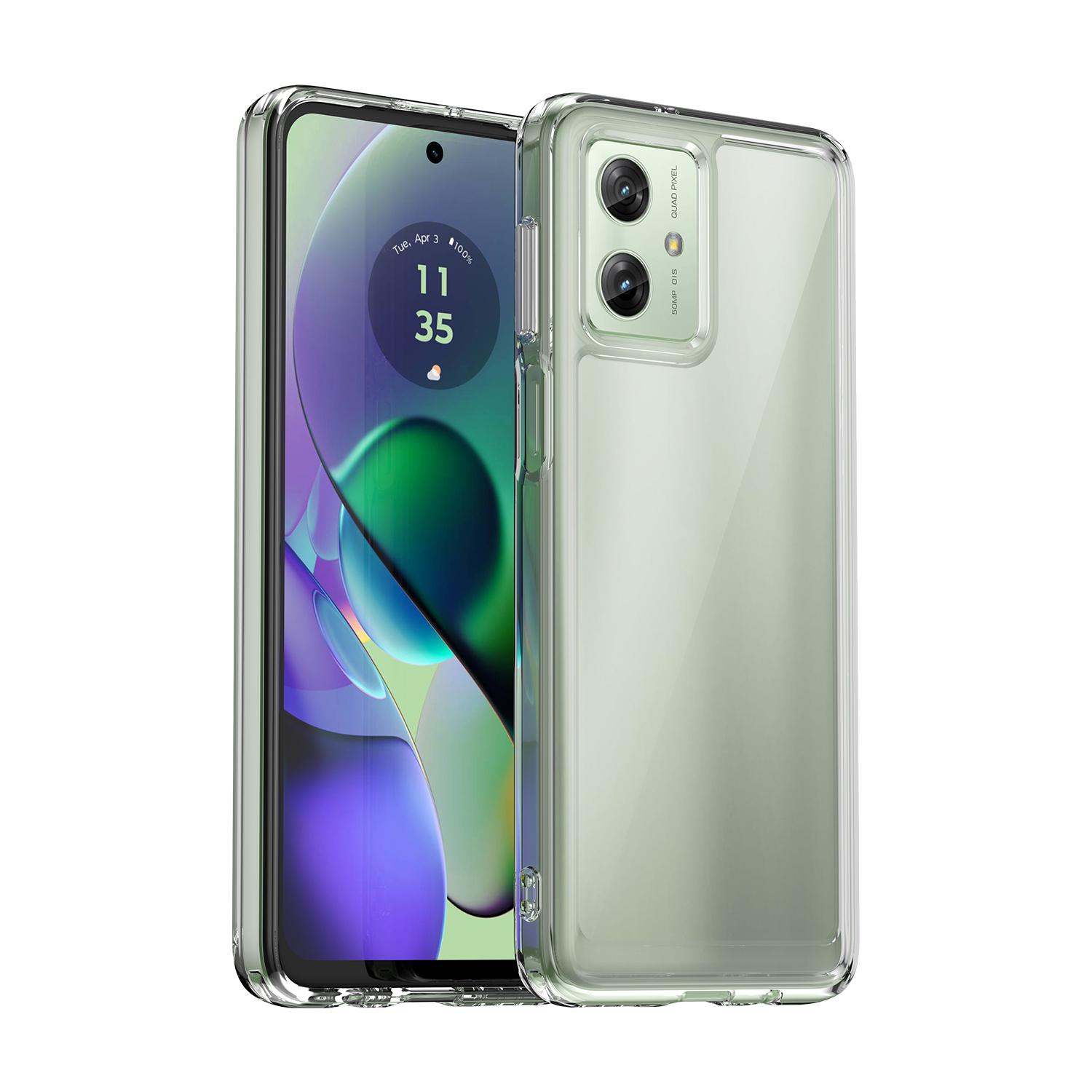 

Для Moto G54 Motorola G54 Power Fashion акриловый чехол для телефона противоударный мобильный чехол для moto g64 роскошная прозрачная задняя крышка For Moto G64 чистый