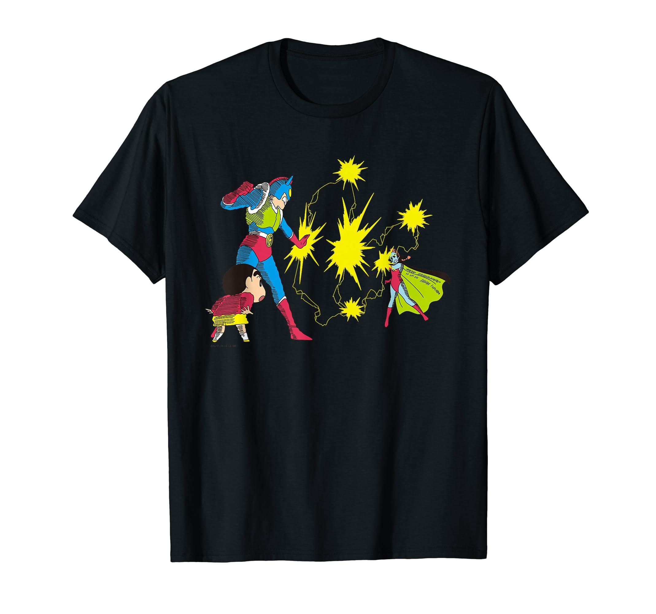 

[Movie] Crayon Shin-chan: Action Kamen vs. High-Gle Demon King Comic Touch Color T-Shirt