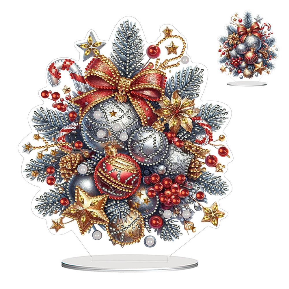 5D DIY Diamond Painting Ornament Christmas Snowman Xmas Tree Diamond Embroidery Christmas Decoration Mosaic Diamond Art Kit
