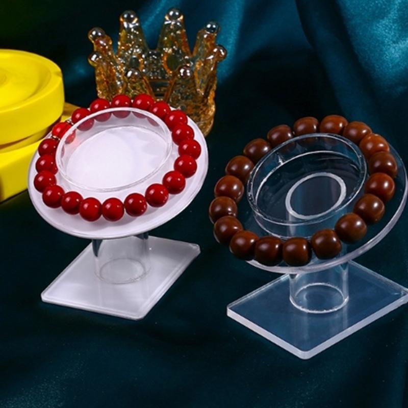 Bangle Holder Jewelry Storage Rack Acrylic/Resin Display Stand for Bracelets and Accessories Wristband Photo Props