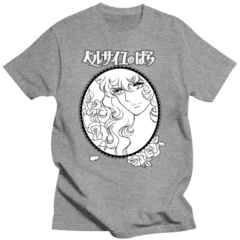 Male Fashion The Rose Of Versailles T Shirts Short Sleeve Cotton Tshirt Trendy T-shirt Manga Lady Oscar Tees Loose Fit Apparel