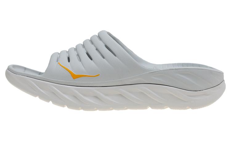 HOKA ONE ONE Recovery Slide2 Lunar Rock Radiant Yellow 1099673-LRRY 41