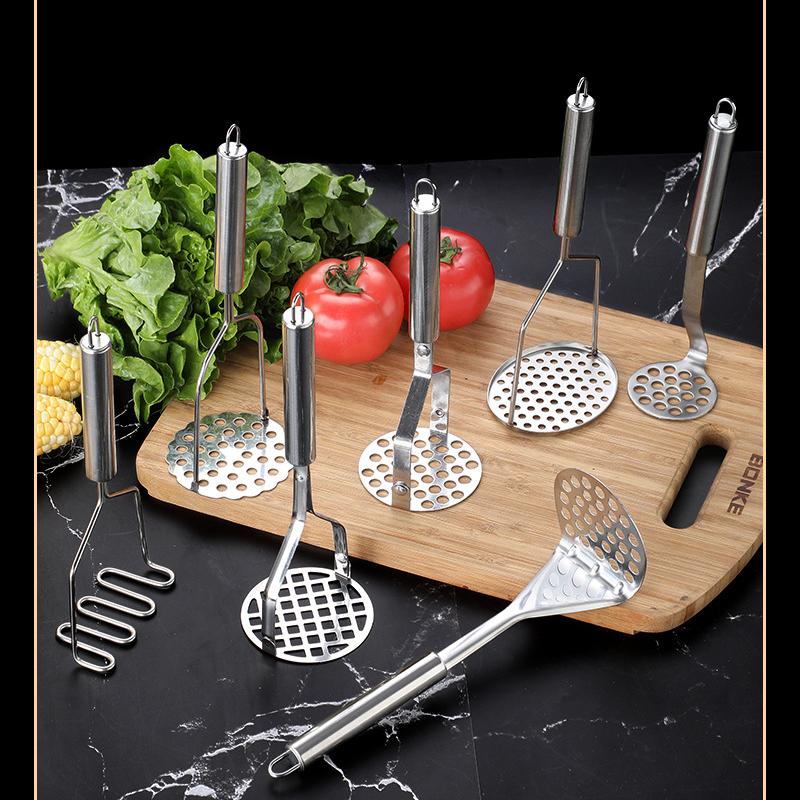 Stainless Steel Manual Potato Masher Multifunctional Ricer for Baby Food