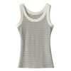 Pure Cotton Striped Camisole Female Summer New Shade Pair of Breasts Outside To Wear In The Bottom Coat