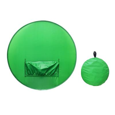 142cm Round Green Screen Backdrop Portable Green Screen Chair Background for Video Chats Video
