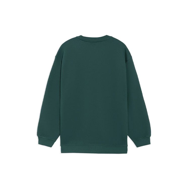 Li-Ning Badfive Basketball Series Loose Round Neck Pullover Sweatshirt Unisex Tops Pine-Green AWDRH65-1