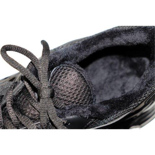 [Button Seoul] Fleece-Lined Ugly Daddy Mesh Sneakers - Triple Black [Shipped from Korea] 100% Authentic