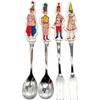 SANART Cutlery Tableware Set Spoon Fork Diameter 16 X Tip Width 2cm Bertie Momo Beans Honey Duke Tableware Miscellaneous Harry Potter Goods Birthday