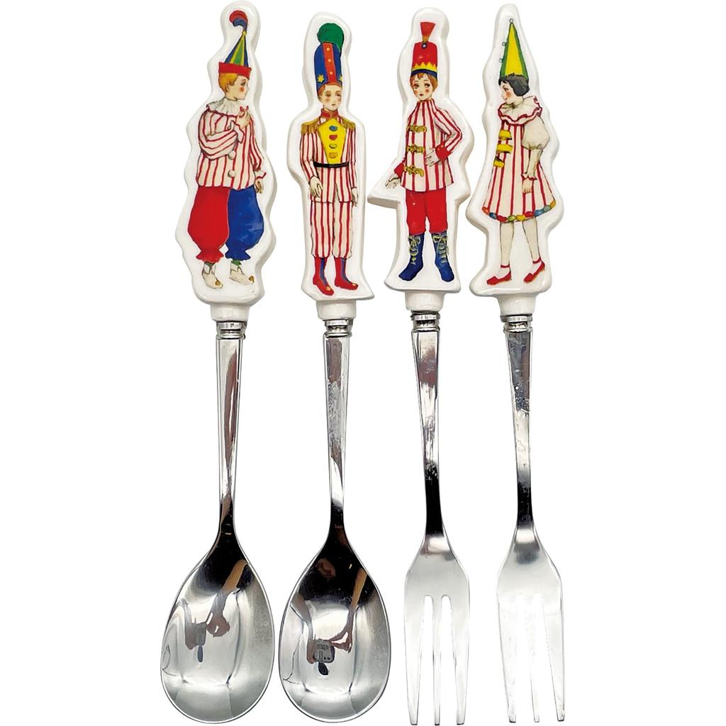 SANART Cutlery Tableware Set Spoon Fork Diameter 16 X Tip Width 2cm Bertie Momo Beans Honey Duke Tableware Miscellaneous Harry Potter Goods Birthday