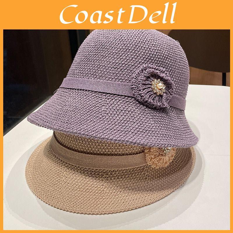 Summer Ladies Hat With Floral Pattern And Sun Protection For Outdoor Travel