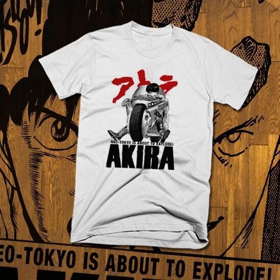 Retro Anime Vintage Akira T-shirt Cyberpunk Neo Tokyo Japan, Kaneda, Kanji new 4XL
