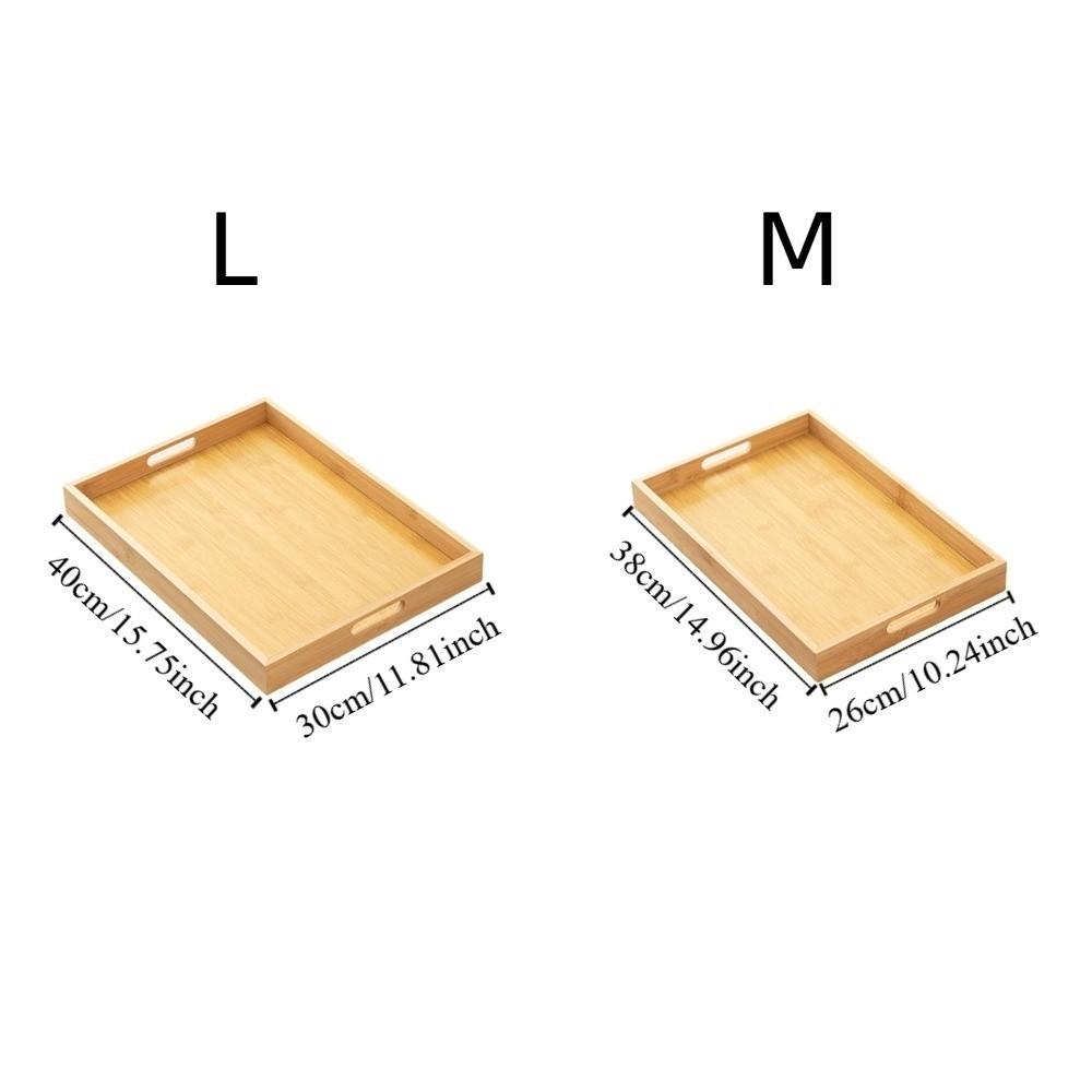 Rectangle Bamboo Tray Stylish Design Food Tray Multi-Purpose Fruit Tray  Kitchen Use