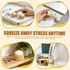 Mini Steamed Bun Stress Relief Keychain Soft Slow Rebound Kneading Decompression Bun Clicker Keychain With Keyring Office Decompressing