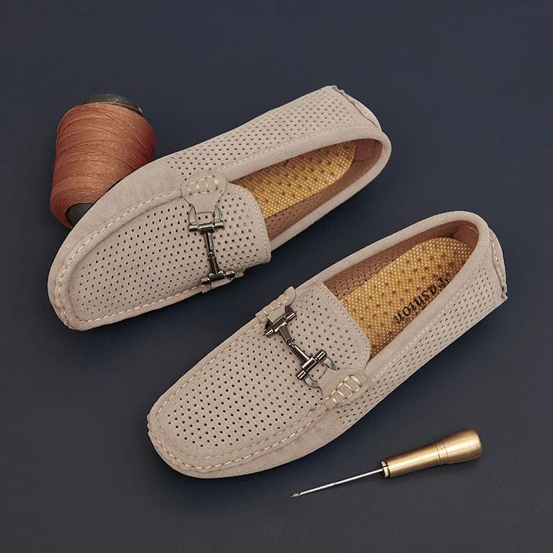 Fashion 2024 New Men Leather Casual Shoes Classic Mens Loafers Men Flats Big Size 37-46 Male Set of Feet Shoe Driving Shoes Moccasins