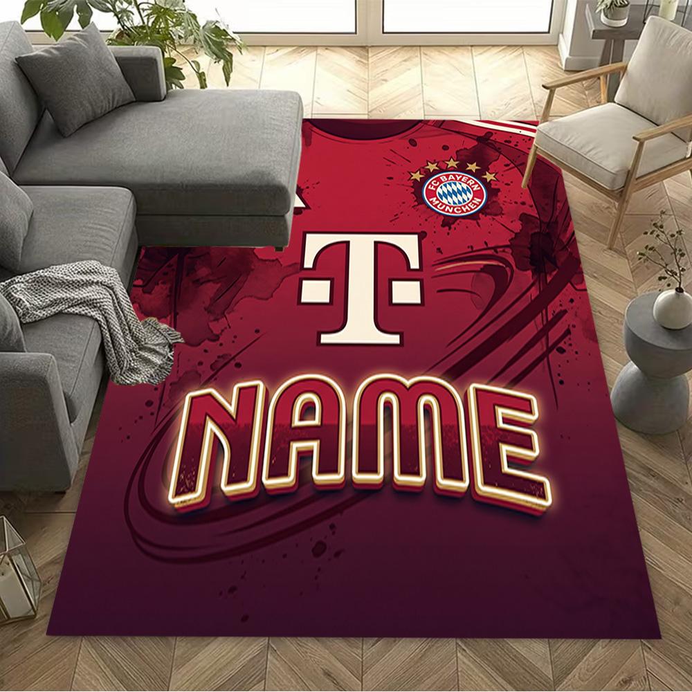 Bayern Munich Soccer Art Floor Rug Office Rug Suitable for Kitchen Living Rooms Outdoor Study room Antislip Carpet Anime Office Decor