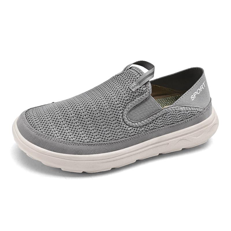 Fashion Summer Hot Selling Mesh Shoes Soft Soled Comfortable Men's Walking Shoes Park Commuting Men's Loafers Lightweight Casual