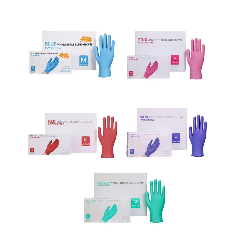 Thickened Disposable Nitrile Latex PVC Gloves: Edible-Grade Protection for Beauty, Kitchen, and Catering Use