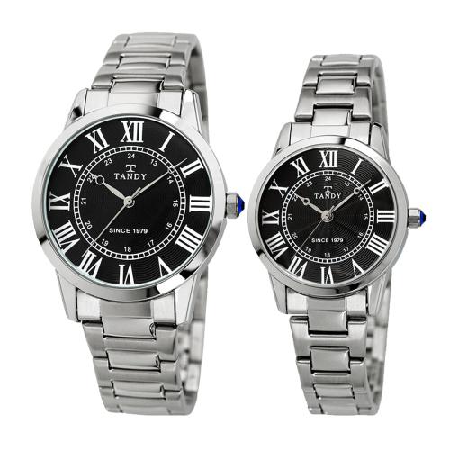 

[TANDY] TANDY Классические металлические наручные часы для пары T-3714 T-3714 Wonem