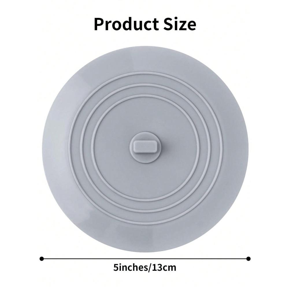 1pc Bathtub Drain Stopper Kitchen Bathroom Bath Tub Drain Hair Stopper, Bathtub Drain Plug, Universal Flat Suction Shower Bathtub Drain Cover