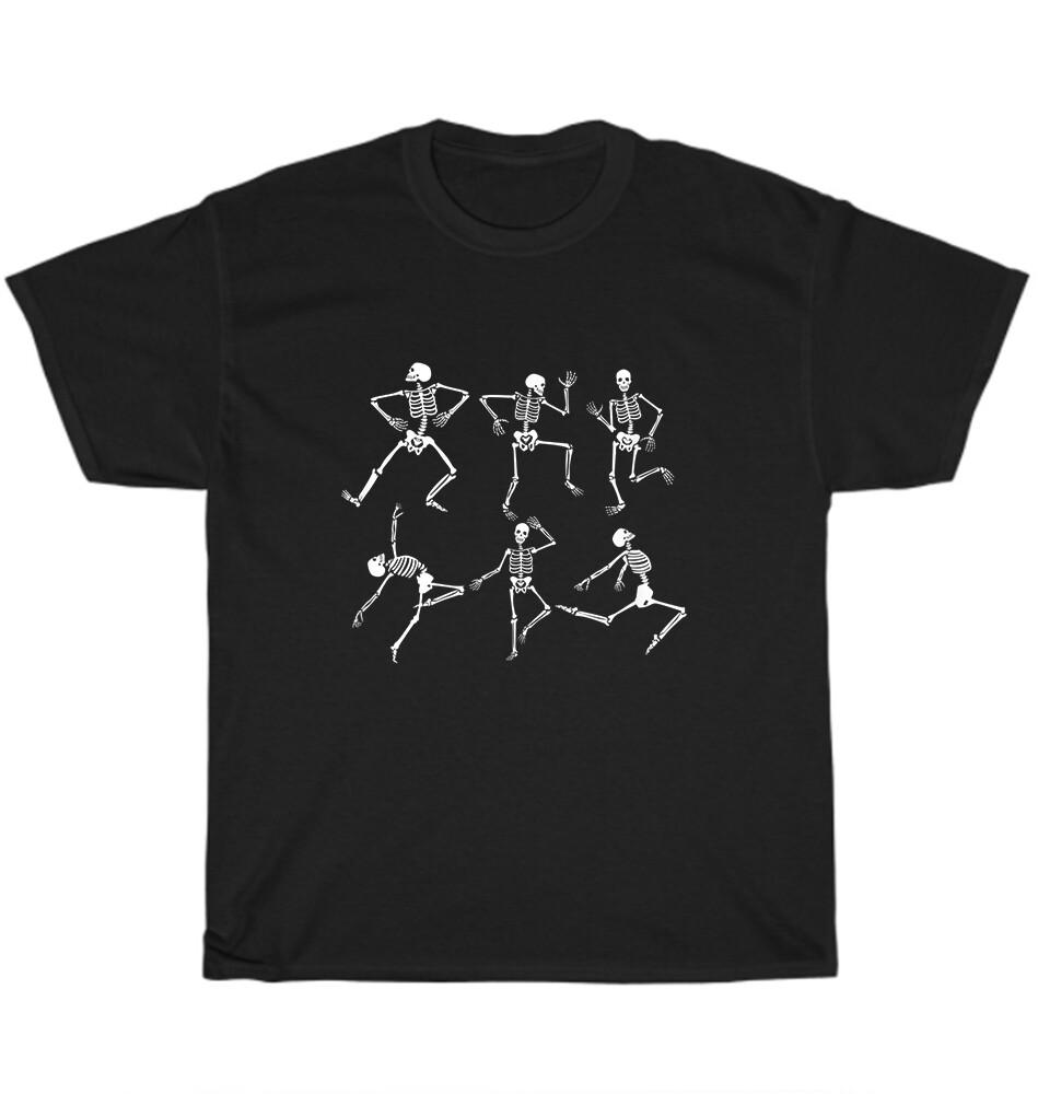 Dancing Skeletons Dance Moves Skeleton Party T-Shirt Unisex Funny Tee Gift NEW S