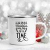 Happy Merry Christmas Tree Bell Mugs Xmas Blessing Coffee Cups Enamel Hot Chocolate Wine Cup Home Party Drink Mug Holiday Gifts