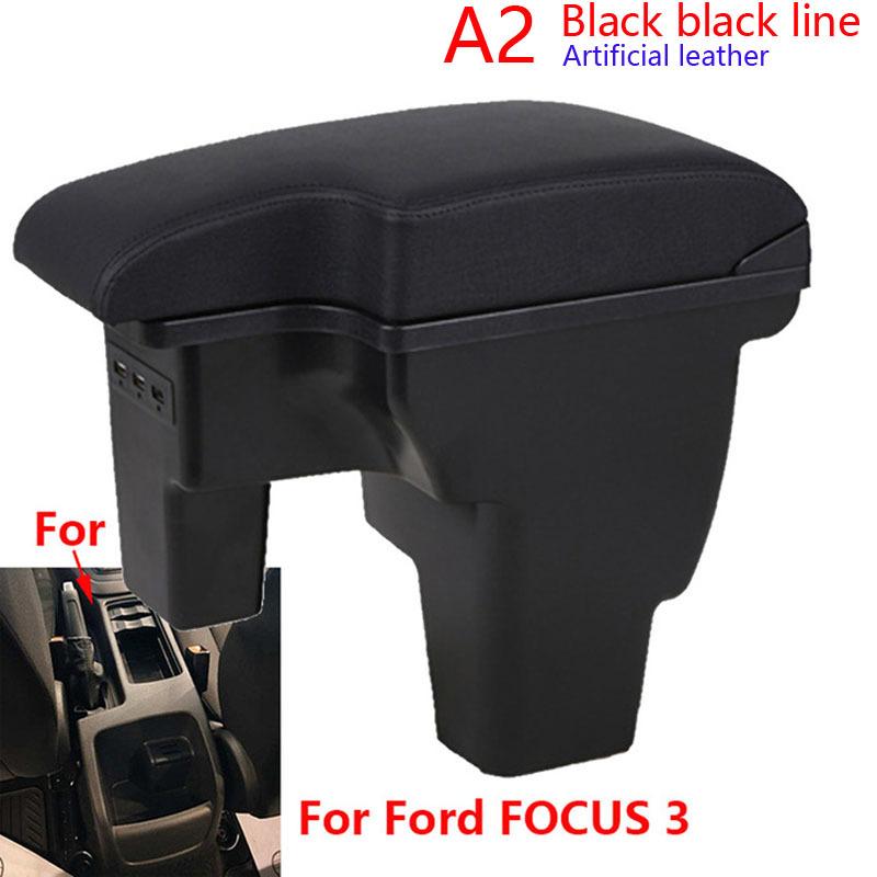 For Ford FOCUS 3 Armrest Box For Ford Focus III MK3 Car Armrest Car Accessories Storage Box Interior Details Retrofit Parts
