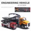 1/42 2 ks tlakově lité záchranné vozidlo Hasičské auto se stahovacím světlem pro děti s hudebním modelem