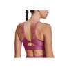 Under Armour Infinity Logo Print Medium Support Sports Bra Women Underwear Pink 1373858-669
