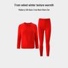 Mybody Men's Silk Blend Basic Round Neck Thermal Underwear Set
