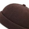 Wool Landlord Hat Autumn and Winter Korean Style Niche Sailor Melon Skin Hat Travel Yuppie Brimless Warm Hip Hop Hat Trend