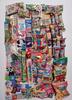 Assorted Japanese Candy Set with Shop Original Wet Wipes Great for Bulk Grab Food and Adults (120 Pieces) - Tasting, Buying, Birthdays, Surprises,