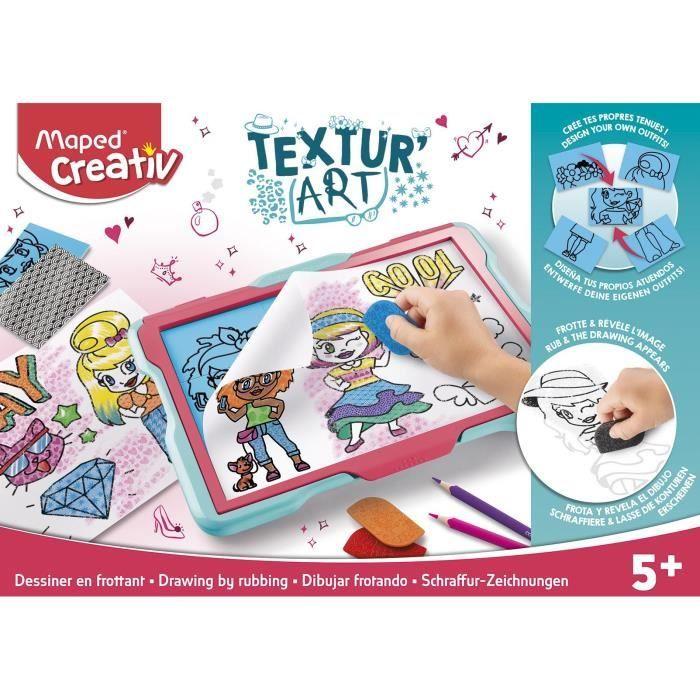 Tablette de dessin Textur'Art Fashion - Maped Creativ - Pour Enfant à partir de 5 ans - Multicolore