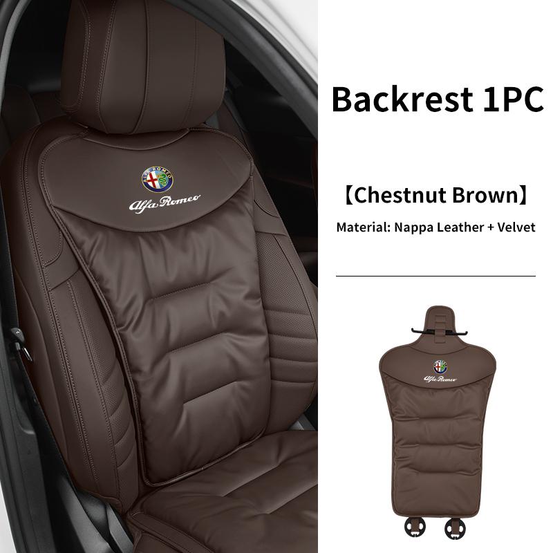 Universal Velour Car Seat Cover Leather Auto Backrest Protective Cushion For Alfa Romeo Giulietta 159 147 156 166 Mito Giulia GT