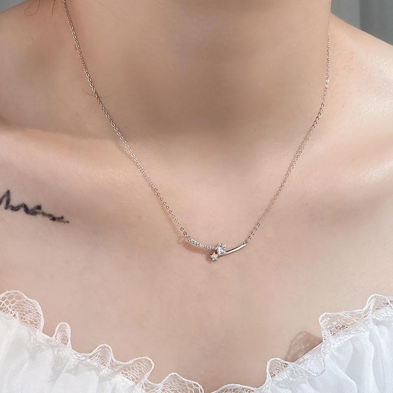 Super Fairy Gentle Wind Star Necklace, Female Niche Design, Temperament, Collarbone Chain, Gift To Best Friend