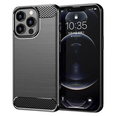 Case Compatible with iPhone 13 Pro (6.1'') Shockproof Black Silicone