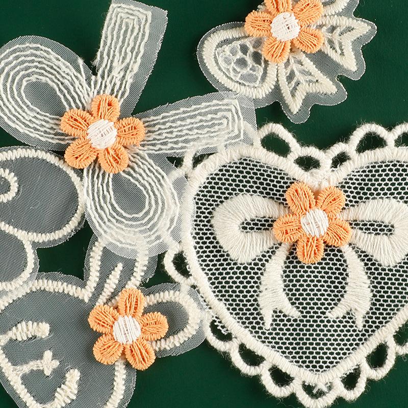 Duoku Original Embroidery Label Hair Accessories Accessories Lace Embroidery Sticker Diy Patch Clothing Accessories Cloth Label Cloth Sticker