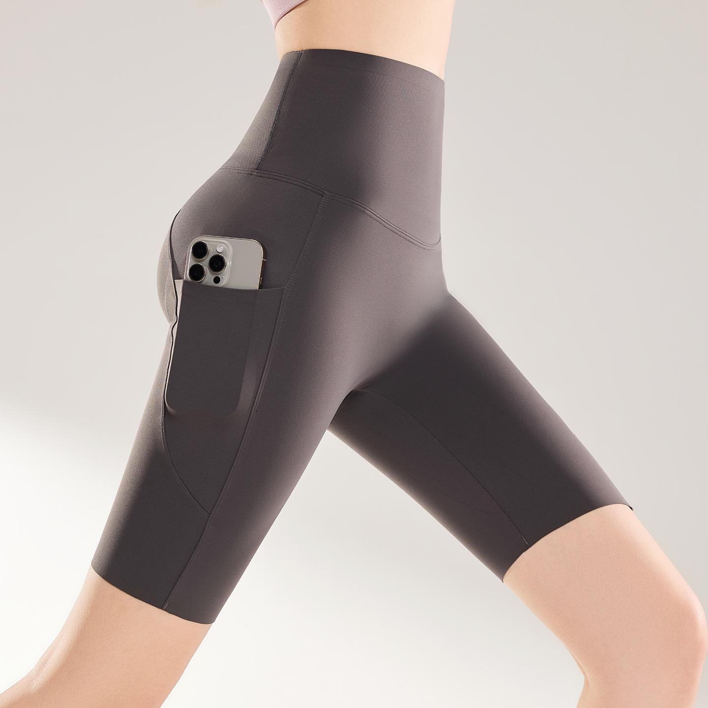 

Женские шорты с высокой талией и контролем живота «Акула» - Летние шорты для йоги и велоспорта с карманом XXL (135-155 jin)