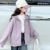 Autumn 2025 Girls' Fashionable Sporty Two-Piece Set: Hooded Jacket & Jeans for Kids