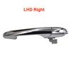 LHD/RHD Chrome Car Outside Door Handle Exterior Handles Left Right 1 Pc for Fiat 500 500C 2007-2018 68069943AC 68069942AB