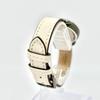 Used [Unused/New Battery] COACH Women's Watch Colored Stone Silver CA.97.7.34.1473 Genuine Belt