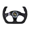 TIYPEOR Sport Racing 13Inch 330mm Flat Drift Steering Wheel D-Type PU Universal