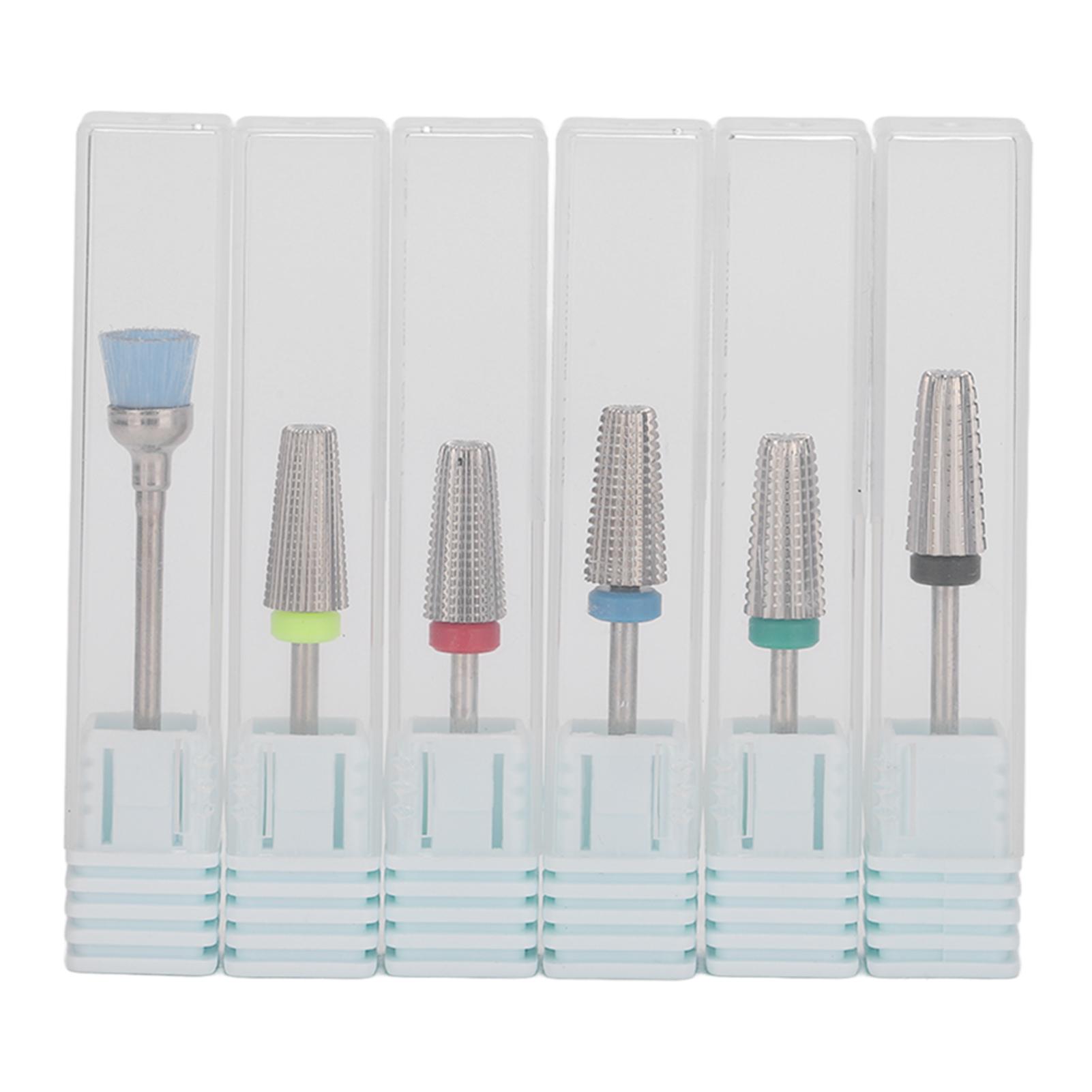 

Многофункциональные фрезы для ногтей из вольфрамовой стали 5 в 1, шлифовальный маникюрный инструмент для полировки ногтей Silver