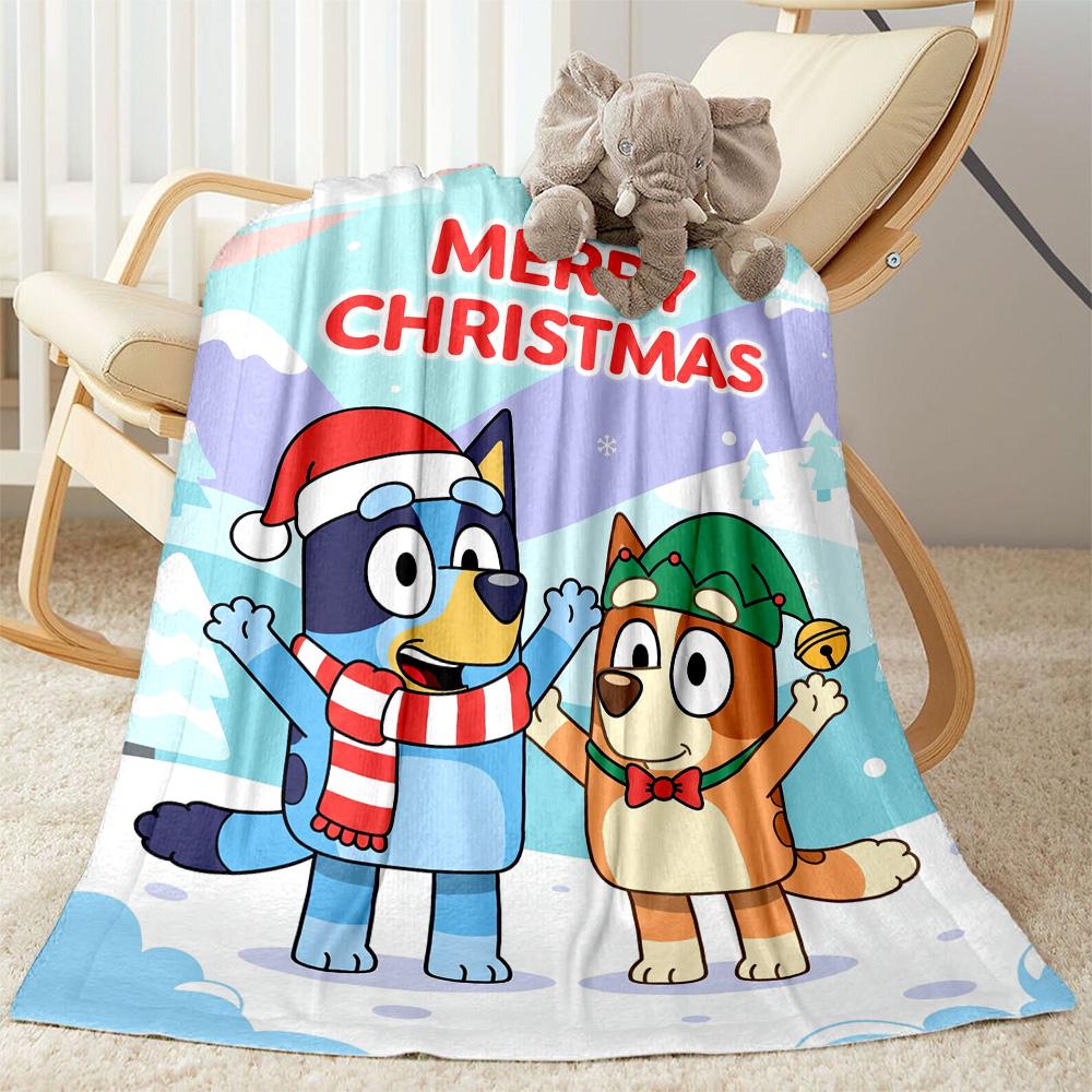 Bluey Friends Adventure Blanket Soft Warm Cozy Perfect for Sofa Office Livingroom Four Seasons Universal Modern Gifts For Family Or Friends